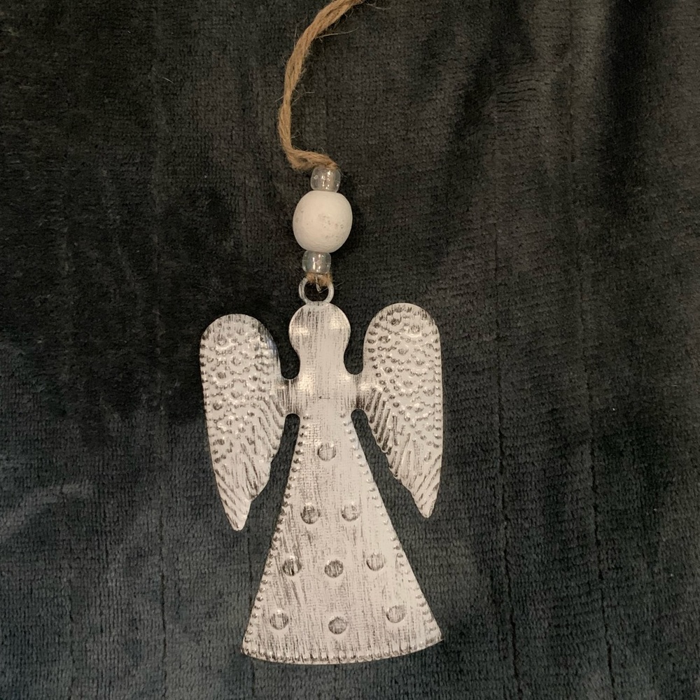 Metal angel ornament